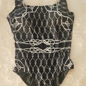 Tory Burch Nautical Green and White Woman One Piece